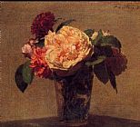Henri Fantin-Latour Flowers in a Vase painting
